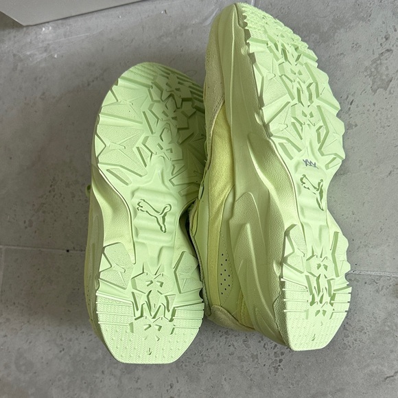 Puma Light Green Mesh Platform Sneakers - Picture 3 of 4